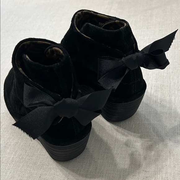 Fly London Boots Women’s 38 Black Suede Yebi Ankle Boot Wedge - Picture 12 of 13